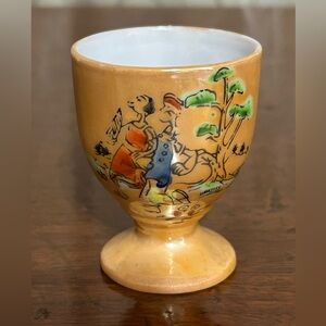 RARE Popeye & Olive Oyl Lusterware Japan Egg Cup 1930’s VTG